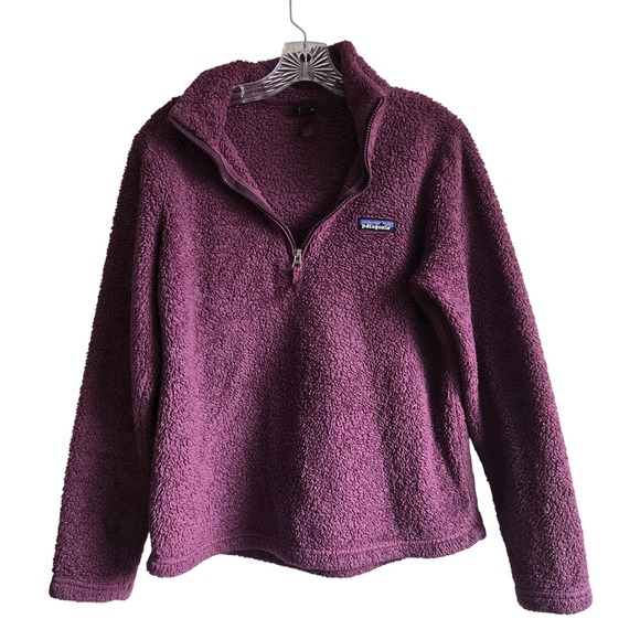 Patagonia Jackets & Blazers - Patagonia M Los Gatos 1/4 Zip Pullover Womens Purple Sherpa Fleece 25235
